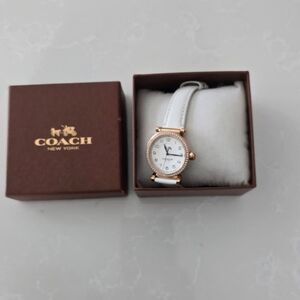 Coach Rose Gold and White Women's Watch